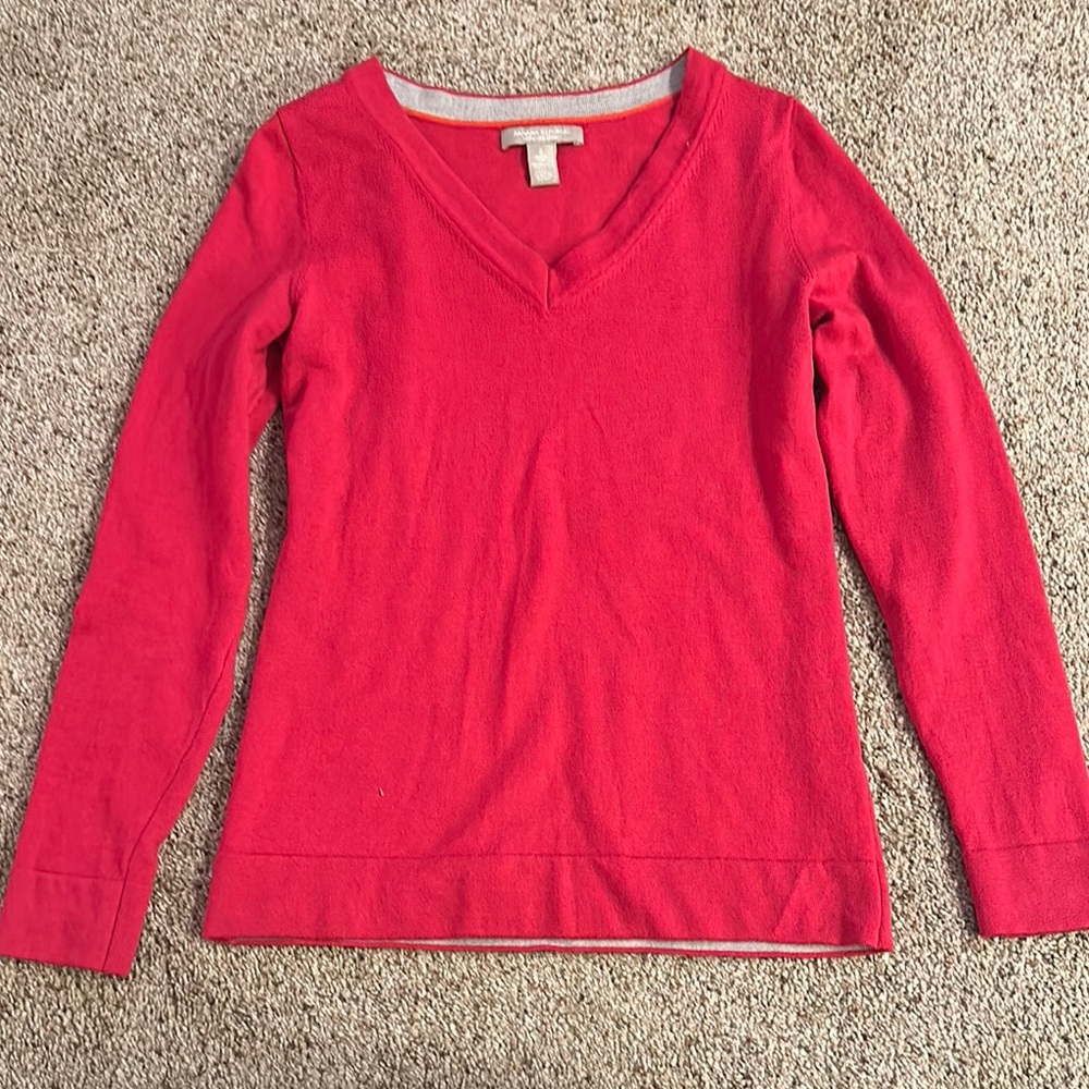 Banana Republic Pink Fitted Sweater